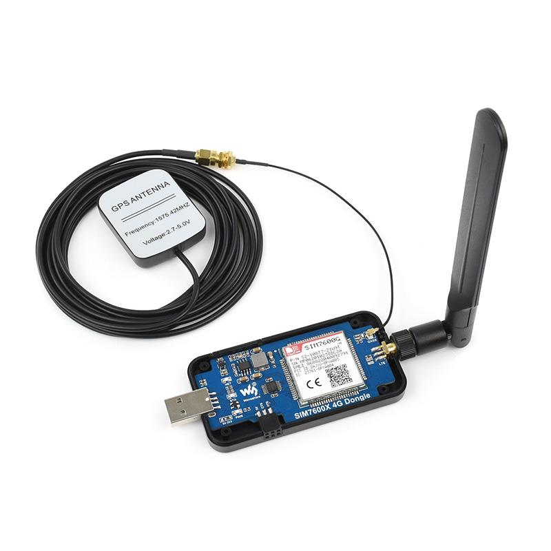 适用微雪 SIM7600G-H 4G DONGLE模块 数传工业级上网模块 GNSS全 - 图0