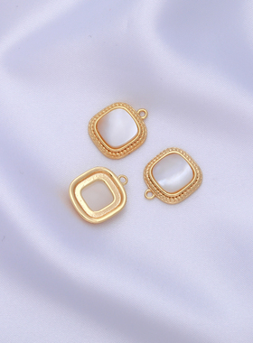 天然贝壳爱心蝴蝶结扇形diy