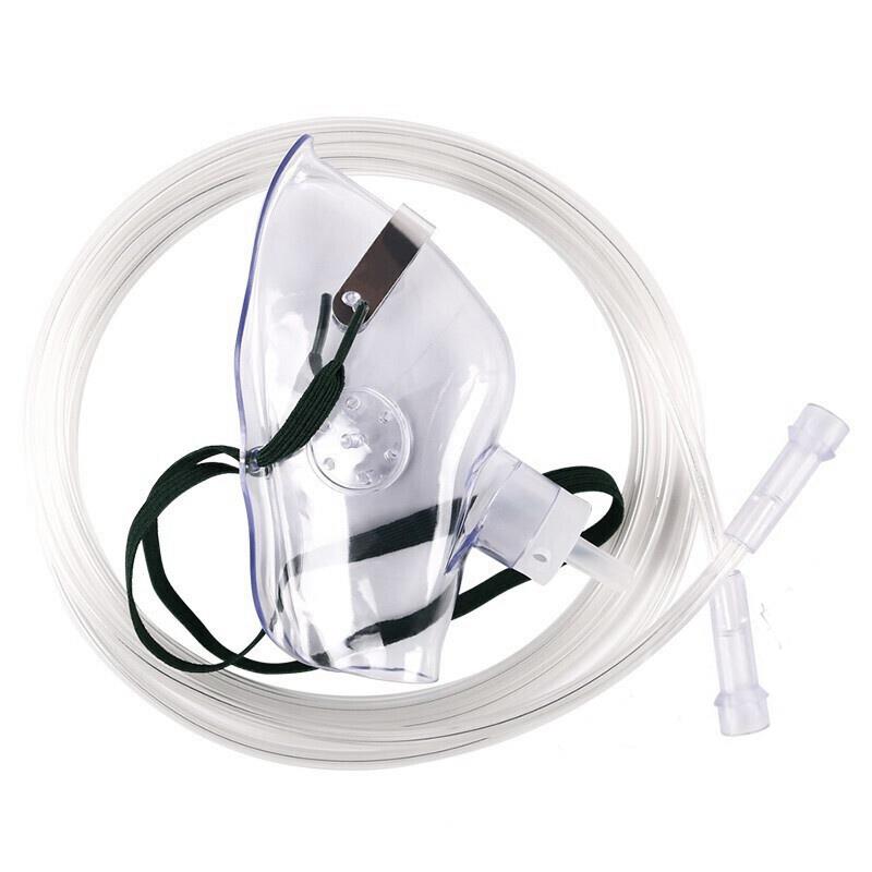 安宁一次性使用氧气面罩医用成人吸氧面罩家用通用制氧机呼吸配件 - 图0