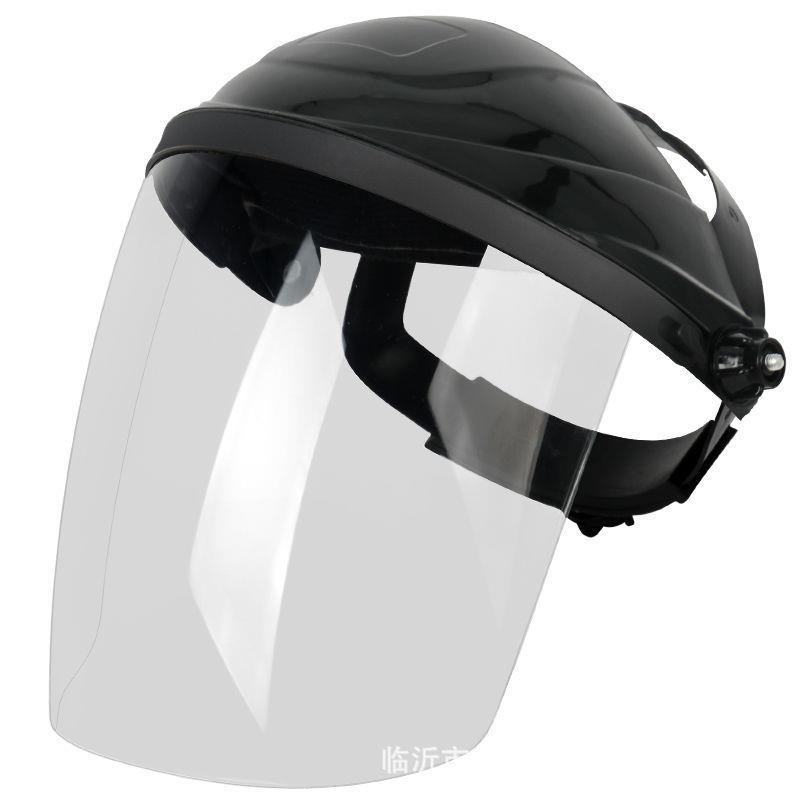 电焊面罩PC烤全脸隔热轻便头戴式防打眼氩弧焊气防护面具焊帽面屏 - 图3
