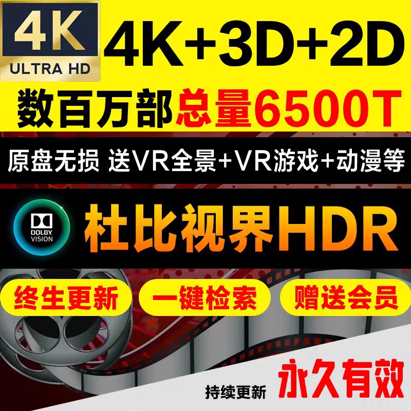 4K3D2D片源电影纪录片全景声立体iso原盘蓝光影片杜比视界超清HDR-图0