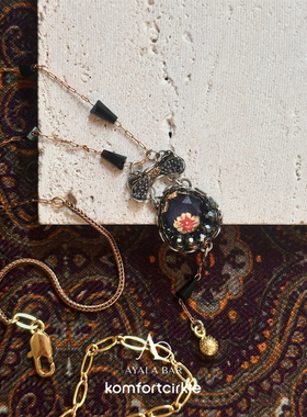 AYALA BAR C3672项链 Ash Obsidian Night Necklace 手工制作