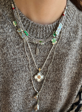 自留推荐 AYALA BAR H3400项链以色列小众设计手工制作锁骨链叠搭