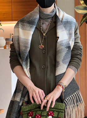 明星款 MONSECRET 棕榈烟花项链新年礼物长款烟花幸运红毛衣链女