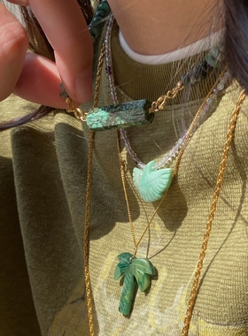 自留推荐 MON PRECIEUX GEM 彩色半宝石串珠吊坠项链