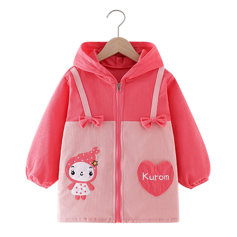 儿童羽绒服罩衣秋冬女宝宝加长正穿衣中大童防脏加大护衣拉链外套,淘宝优惠券,粉丝福利购,淘宝优惠卷