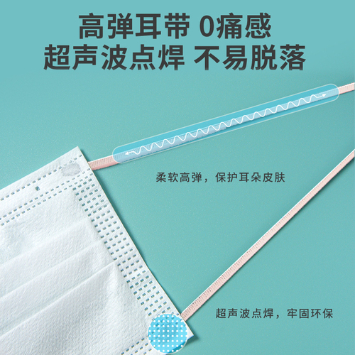 剧集医用外科口罩一次性医疗三层正品正规成人单独独立包装黑白色