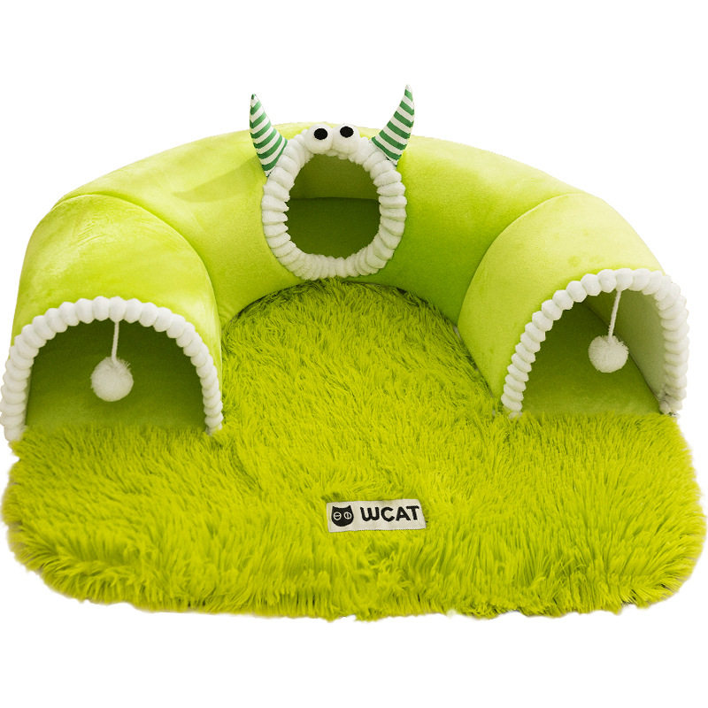 猫窝四季通用猫隧道秋冬可拆洗钻洞自嗨解闷玩睡一体安全感猫咪窝,淘宝优惠券,粉丝福利购,淘宝优惠卷