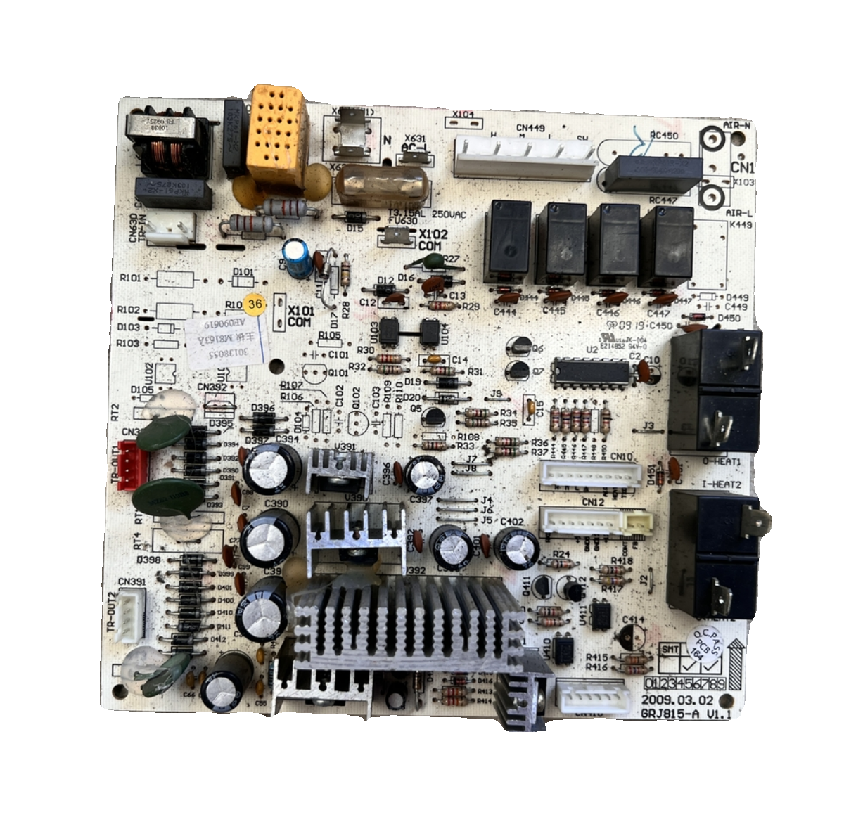 适用格力柜机空调线路板30138055主板 M8163A控制板GRJ815-A - 图0