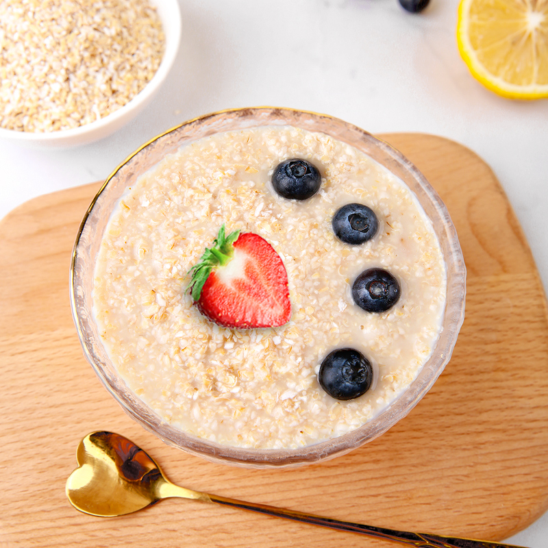 0蔗糖高纤燕麦麸皮营养早餐代餐饱腹懒人速食燕麦片1800g - 图0