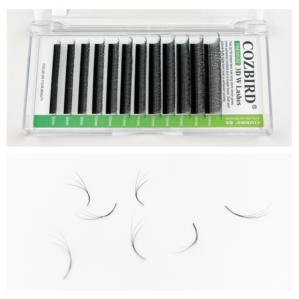 三叶草睫毛嫁接L b c d翘美睫店专用浓密开花13-14-15mm - 图2