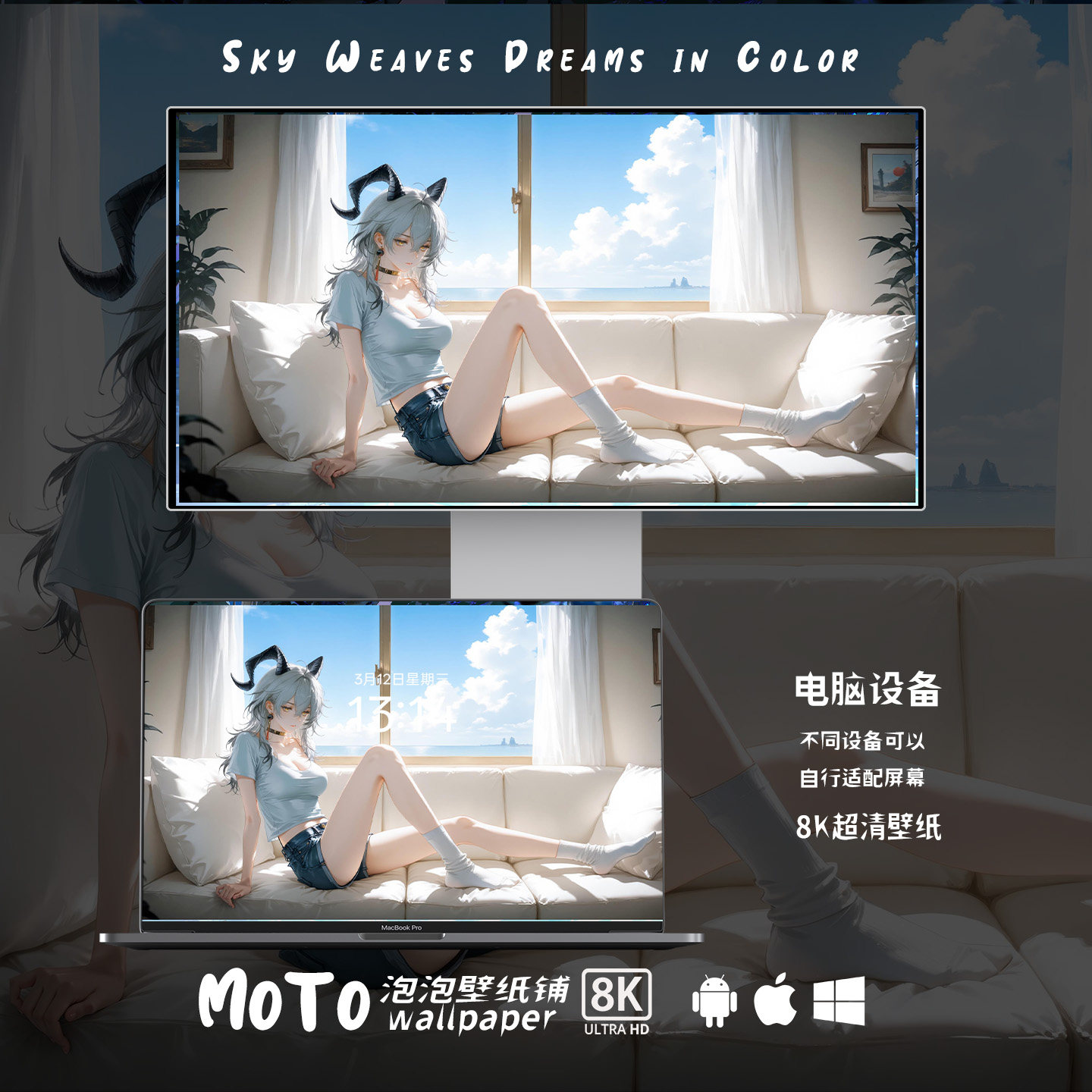 8K壁纸 | 赞妮-03鸣潮游戏动漫头像iPhone手机平板iPad电脑壁纸,淘宝优惠券,粉丝福利购,淘宝优惠卷