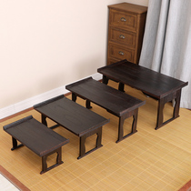 Ancient Wind Small Table Solid Wood Floating Window Table Kang Table Folding Dwarf Table Chinese Tatami Tea Table Tea Table Floating Window Small Table