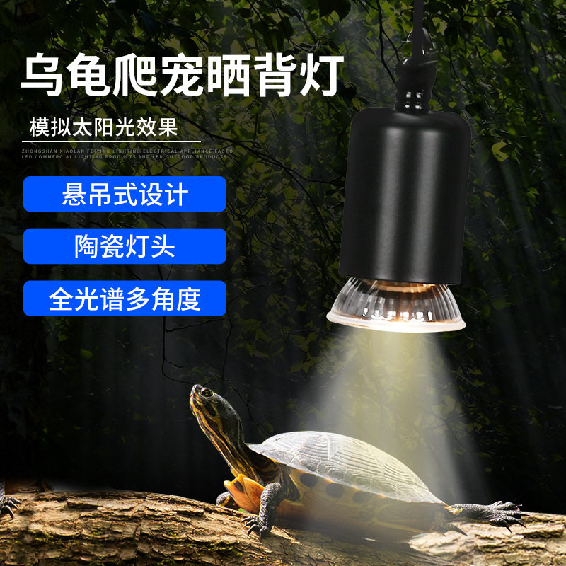 乌龟晒背灯宠物灯全光谱太阳灯UVA加温灯补钙灯悬挂式爬宠加热灯,淘宝优惠券,粉丝福利购,淘宝优惠卷