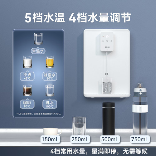 苏泊尔管线机家用壁挂式直饮机加热净水器速即热式饮水机2025新款 - 图1