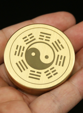 铜之心  口袋罗盘直径4.5cm