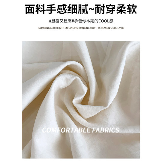 High-waisted straight-leg pants for petite Yamamoto wide-leg pants