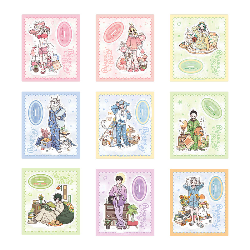 非人哉旗舰店睡衣派对亚克力立牌动漫周边角色原创收藏桌面摆件,淘宝优惠券,粉丝福利购,淘宝优惠卷