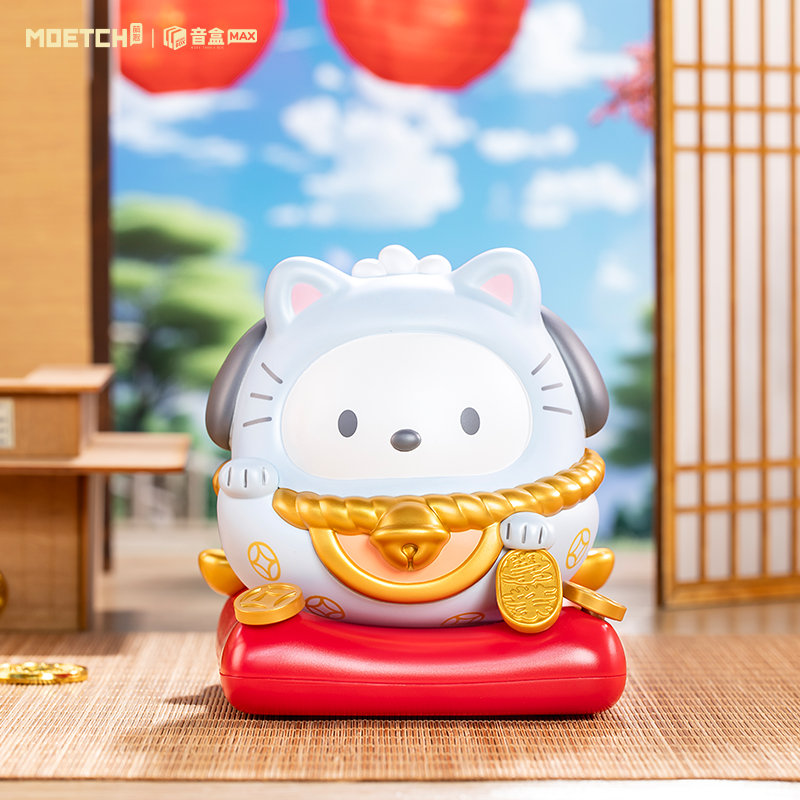 三丽鸥家族招财喵摇摇乐音盒库洛米盲盒HelloKitty摆件玉桂狗帕恰 - 图3