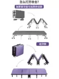 Складывание листа офисного обеда, портативная, портативная четырехворотковая кровать, кровать для перерыва на обед, домашнее для взрослых простые губки