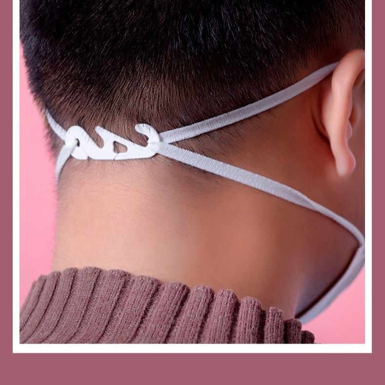 口罩挂钩耳戴儿童耳绳调节S卡扣耳挂式变头戴式不勒耳朵神器无痕-图1