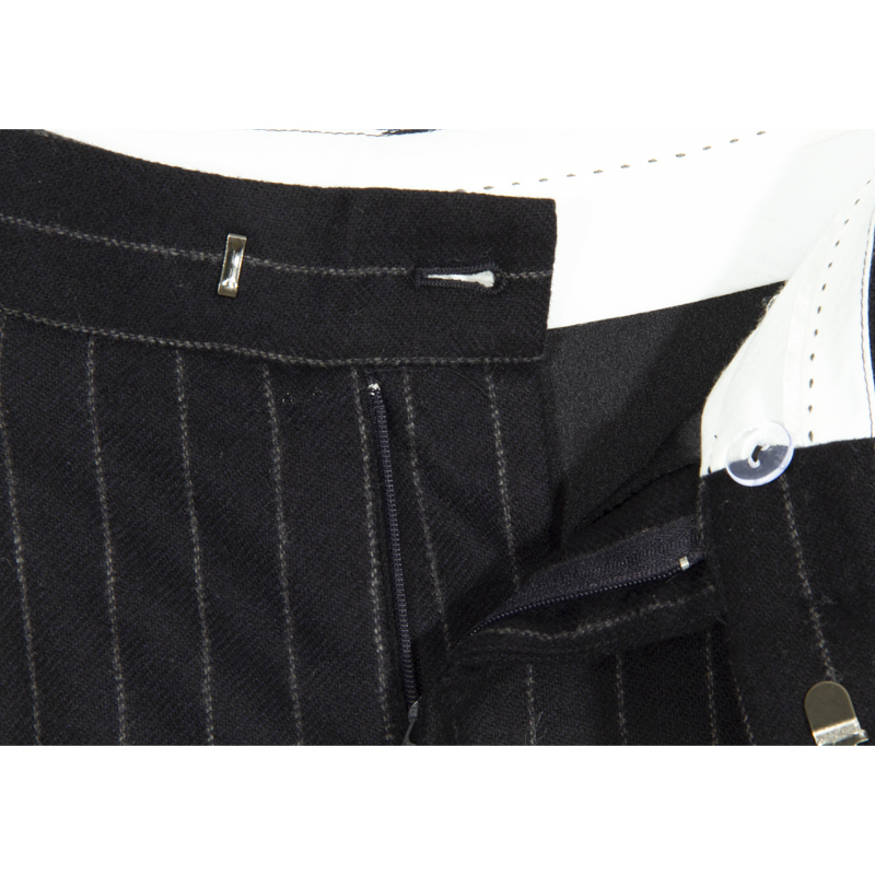 SCRT集喜瑭羊毛竖条短裤SEW2495 - 图3