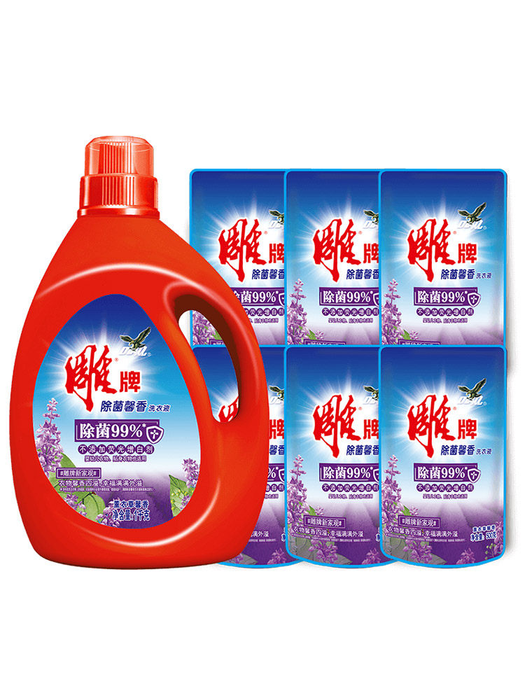 雕牌洗衣液除菌8斤不添加增白剂 雕牌常规洗衣液