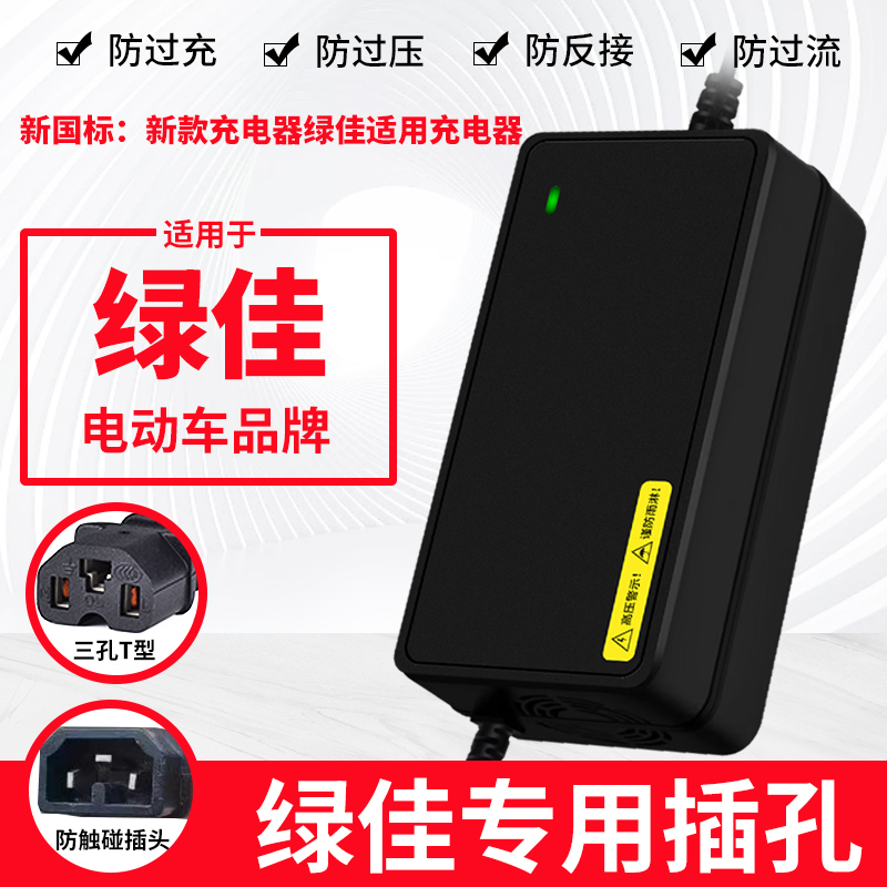 适用绿佳原厂两轮三轮电动电瓶车充电器48v12ah60V20A72v30a通用 - 图3