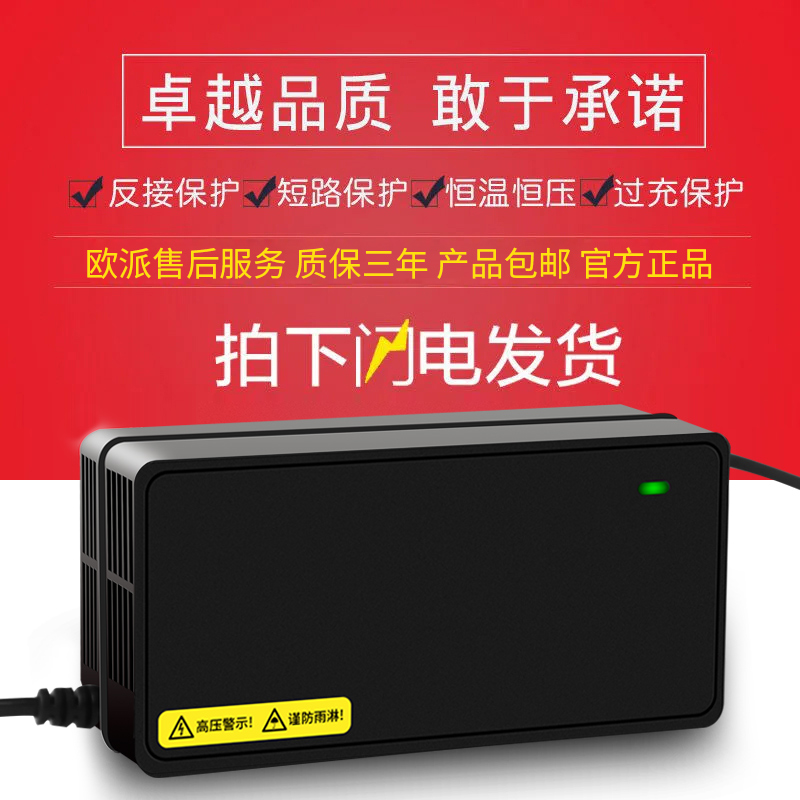 适用原装欧派电动车电瓶充电器48V12AH60V20AH72V32A适用正品原装 - 图2