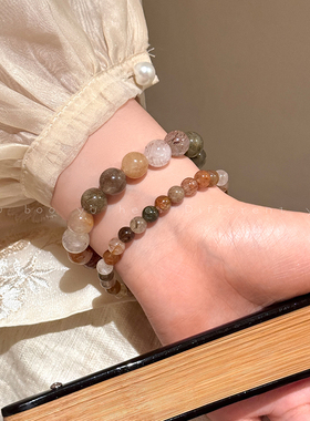 新中式樱花玛瑙串珠手链夏天手串