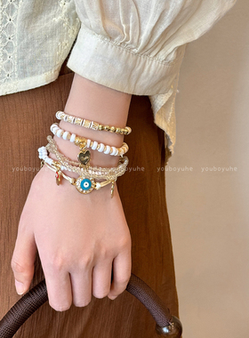 波西米亚串珠多层叠戴民族风手链
