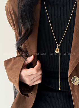 美拉德复古轻奢小众高级感项链冬