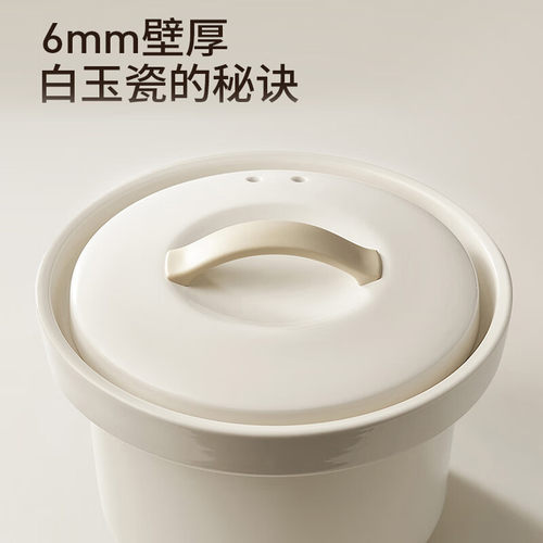 九阳电炖锅3L家用多功能婴儿辅食煲汤煮粥炖汤锅全自动炖盅电砂锅 - 图1