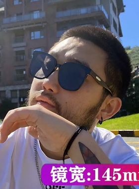 遮阳防紫外线圆形大框太阳镜防晒