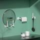 Curtain fixer hole-free buckle clip door curtain shower curtain closure hook creative storage buckle tying curtain artifact