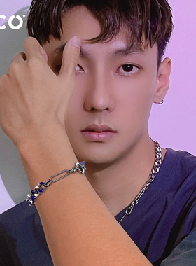 CCO多巴胺手链男生ins小众设计潮嘻哈冷淡风简约刘炫廷同款