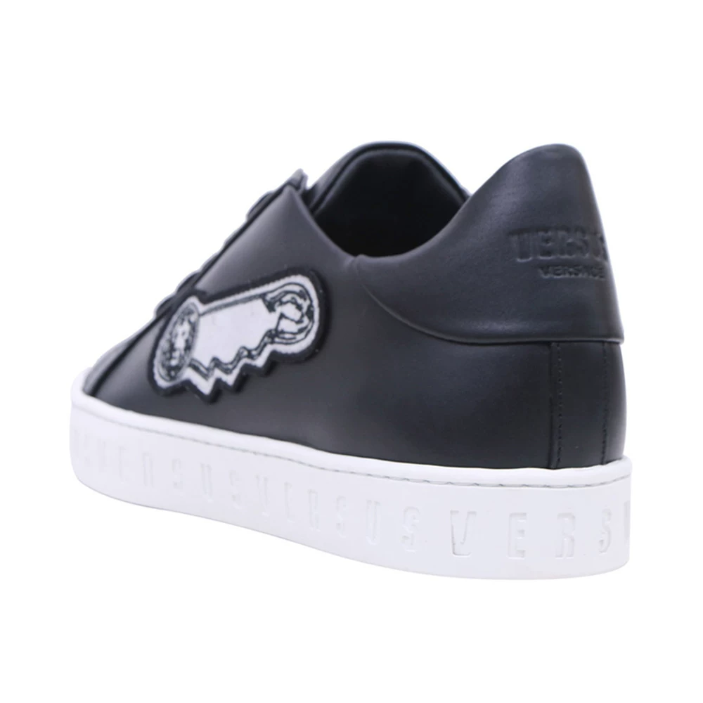 VERSACE Versace men's fashion black casual low-top casual shoes