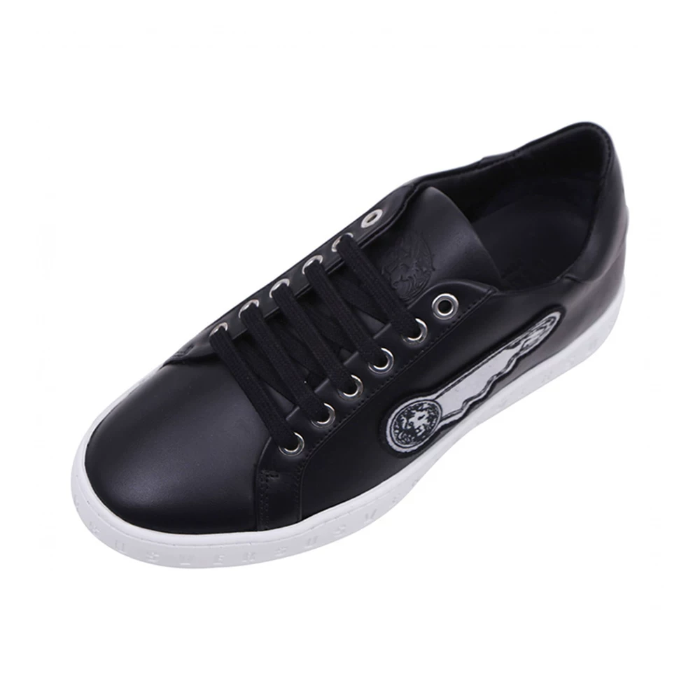 VERSACE Versace men's fashion black casual low-top casual shoes