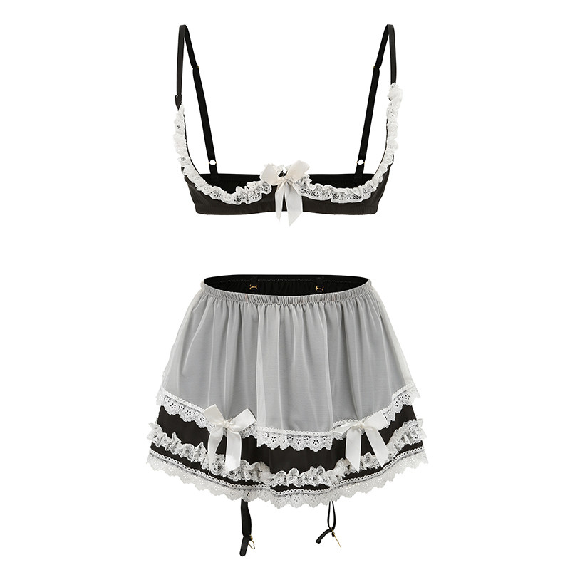 瑷绫说性感夏季小胸显大情趣睡裙 瑷绫说睡裙