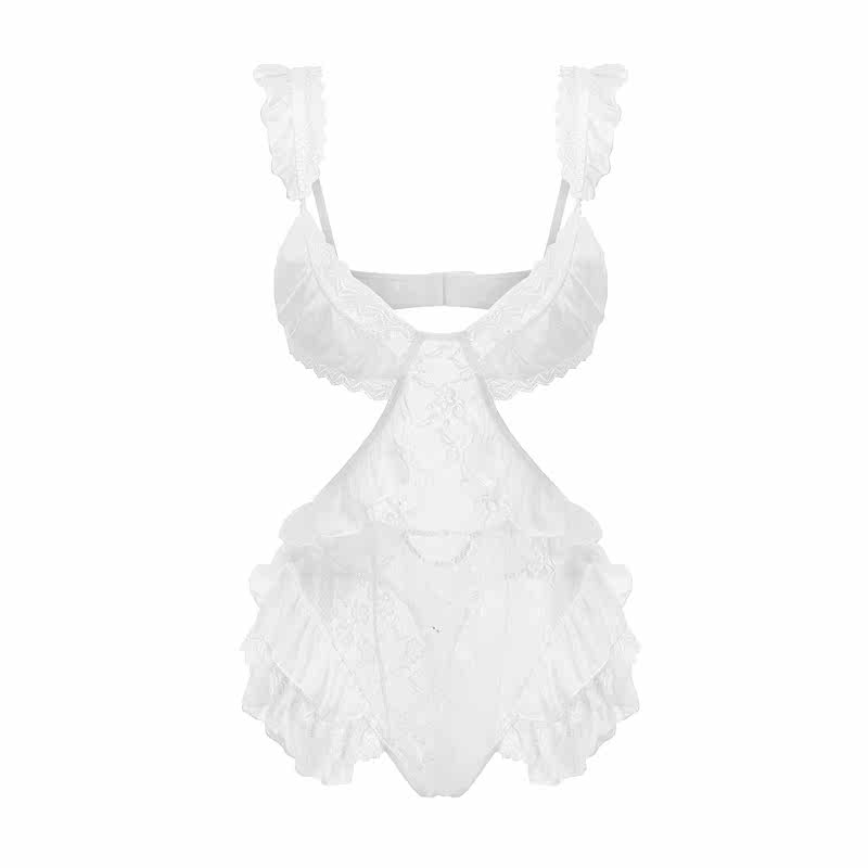 瑷绫说性感夏款小胸火辣蕾丝睡裙 瑷绫说睡裙