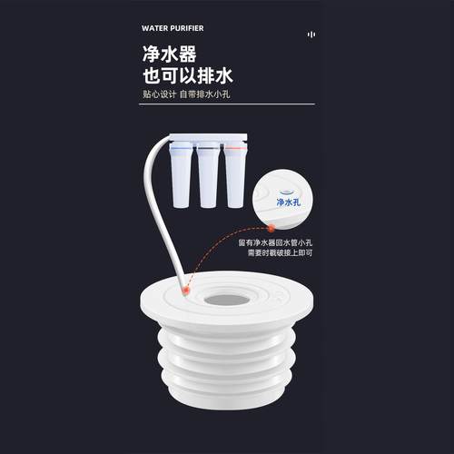 110下水管道防返臭神器密封塞厨房洗衣机排水管通用密封圈封口盖 - 图3