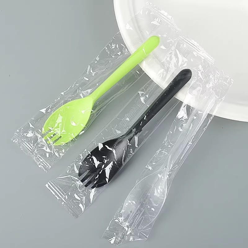 一次性食品级叉勺长柄水果叉子单独包装可爱蛋糕甜品叉勺糯米糍叉 - 图3