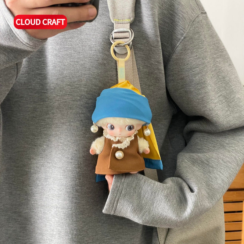 适用dimoo新生系列/星星人/嘎子姐/拉布布娃衣少女的珍珠耳环套装,淘宝优惠券,粉丝福利购,淘宝优惠卷