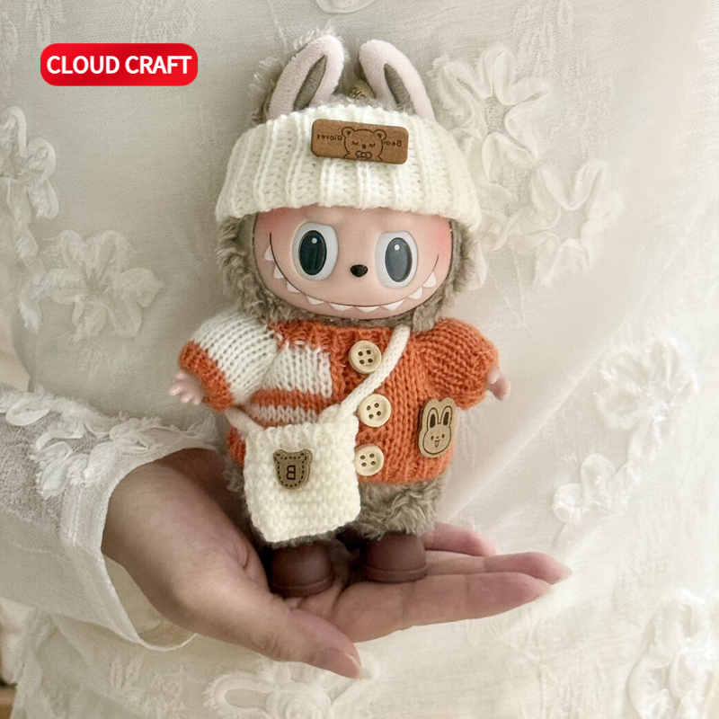 适用于labubu第一二三代娃衣毛衣包包套装前方高能拉布布公仔娃衣,淘宝优惠券,粉丝福利购,淘宝优惠卷