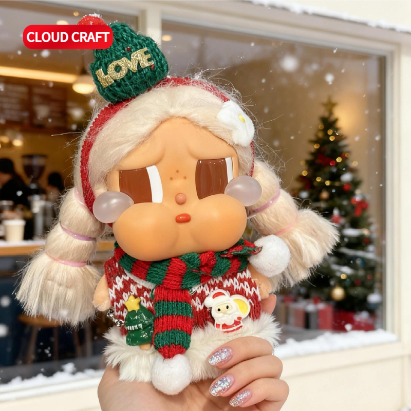 适用labubu第三代娃衣圣诞毛衣帽子套装新款拉布布一二三代娃衣,淘宝优惠券,粉丝福利购,淘宝优惠卷