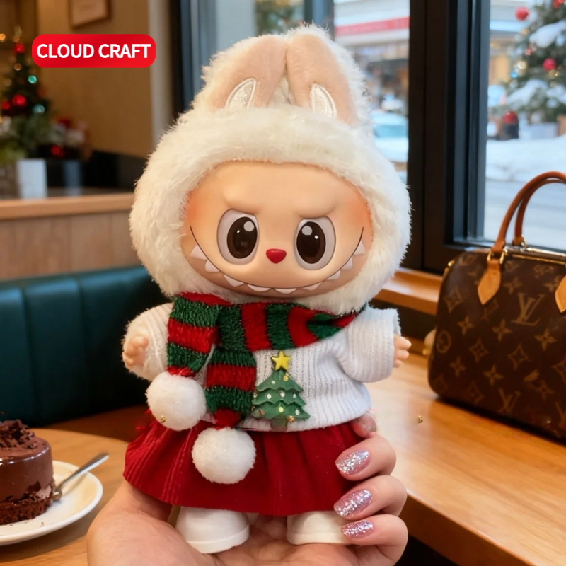 适用拉布布三代娃衣圣诞款衣服套装labubu一二三代搪胶玩偶着替,淘宝优惠券,粉丝福利购,淘宝优惠卷