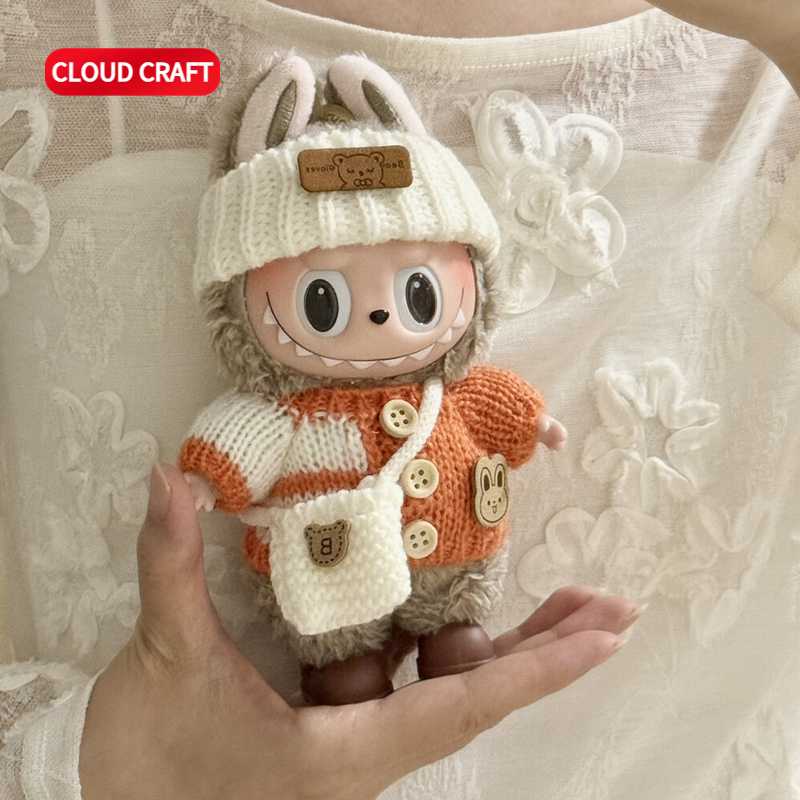 适用于labubu第一二三代娃衣毛衣包包套装前方高能拉布布公仔娃衣,淘宝优惠券,粉丝福利购,淘宝优惠卷