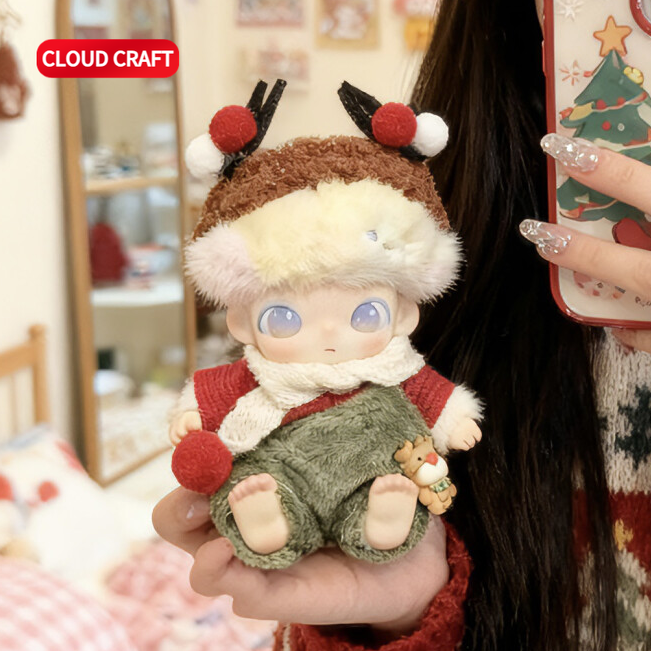 适用dimoo4代新生日记系列娃衣新品圣诞帽子围巾套装可爱毛绒挂件,淘宝优惠券,粉丝福利购,淘宝优惠卷