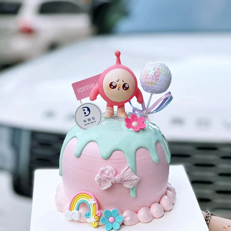 蛋仔派对手办网红蛋仔派对手办公仔儿童蛋糕装饰可爱卡通呆萌摆件甜品台插件