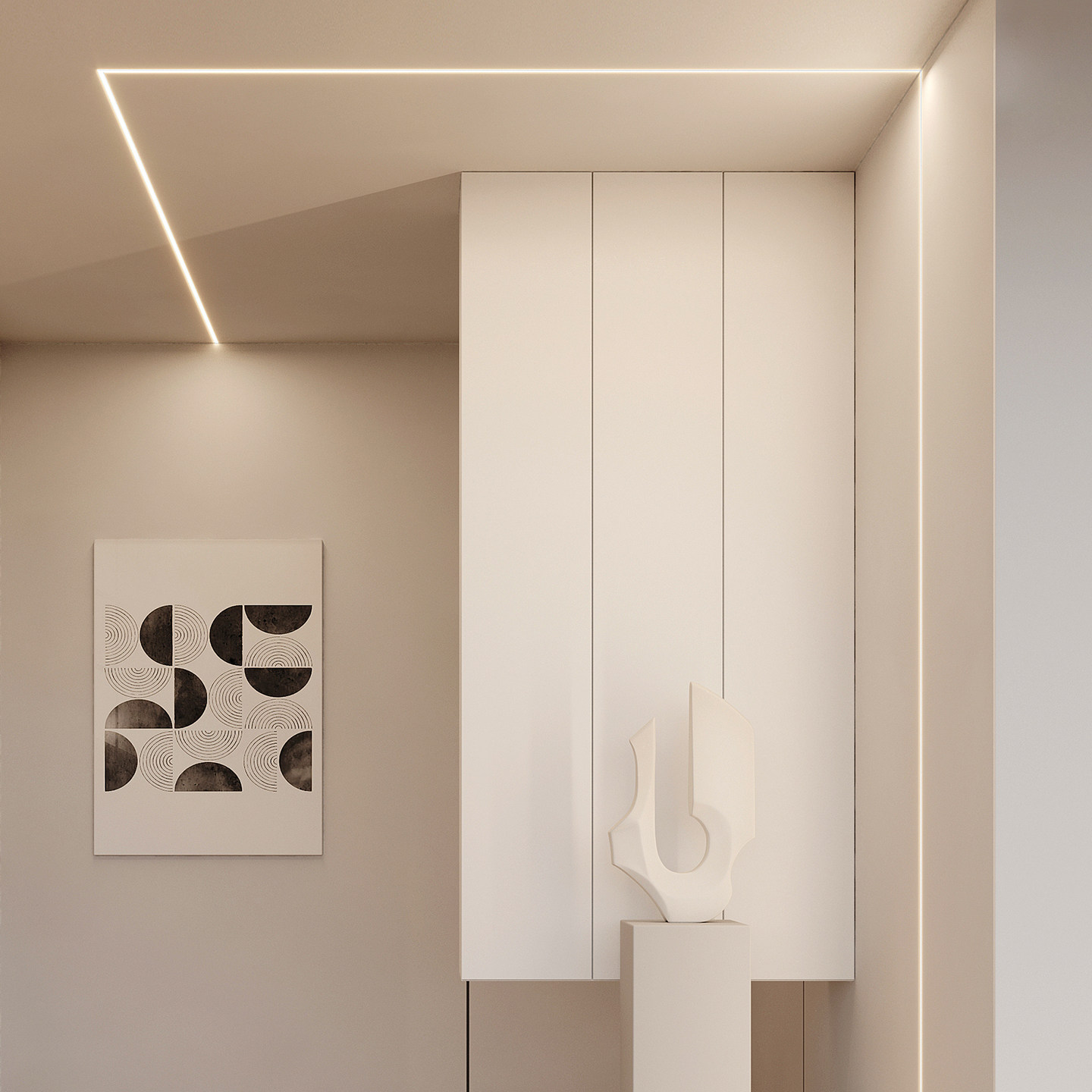 初识照明 led线条灯嵌入式铝槽无边框过道走廊客厅吊顶灯带线性灯,淘宝优惠券,粉丝福利购,淘宝优惠卷